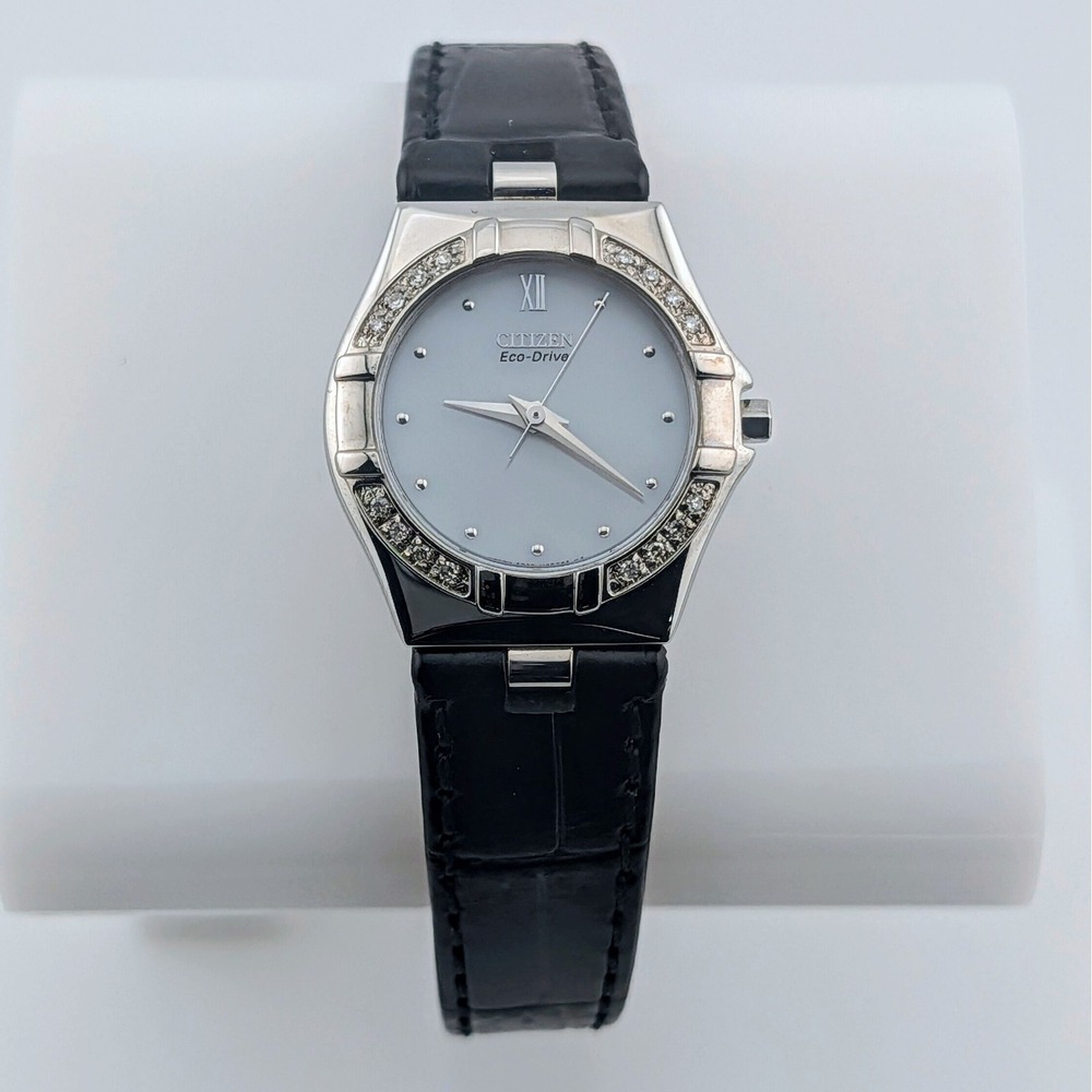 Citizen Silhouette Eco-Drive E030-S001803 16 Diamond MOP Watch New Capacitor